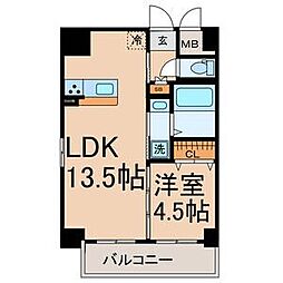 axis.LS 1LDKの間取図画像