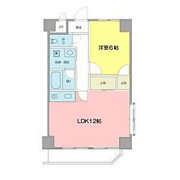 サンモールタナカ 1LDKの間取図画像