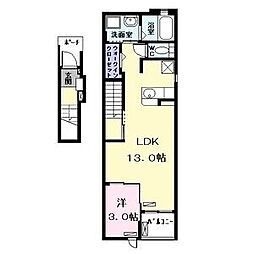 クレメント 1LDKの間取図画像