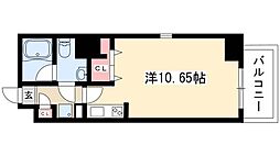 サンステージ金山 ワンルームの間取図画像