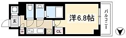 S-RESIDENCE熱田2 1Kの間取図画像