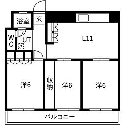 フラットイン 2階/-
