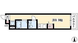 ジュール則武 ワンルームの間取図画像
