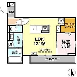 annamarie F(アンナマリーエフ) 1LDKの間取図画像