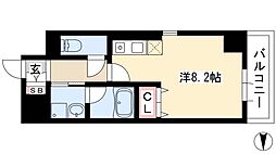 ベレーサ築地口ステーションタワー ワンルームの間取図画像