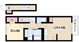レクニルド春田 1LDKの間取図画像