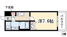 S-RESIDENCE堀田 1Kの間取図画像
