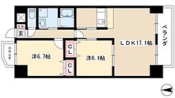グランリーオ 2LDKの間取図画像
