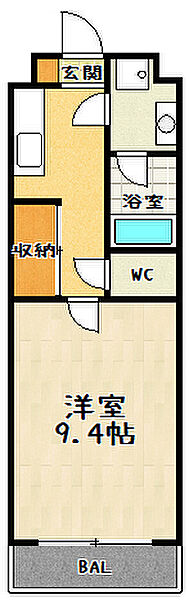 エンゼルプラザ瀬田駅前 708｜滋賀県大津市大萱1丁目(賃貸マンション1K・7階・27.72㎡)の写真 その2