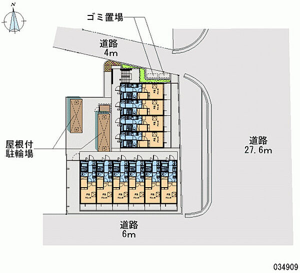 レオパレス西ノ京円町 107｜京都府京都市中京区西ノ京南円町(賃貸アパート1K・1階・19.87㎡)の写真 その18