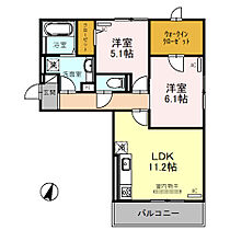 すみれそう 201 ｜ 京都府京都市伏見区羽束師古川町（賃貸アパート2LDK・2階・58.76㎡） その2