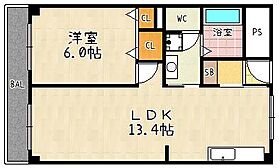 ミシガンハウス浜大津 403 ｜ 滋賀県大津市島の関2-8（賃貸マンション1LDK・4階・43.10㎡） その2