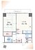 間取り：４０．２８m2・１ＬＤＫの使いやすい間取りです