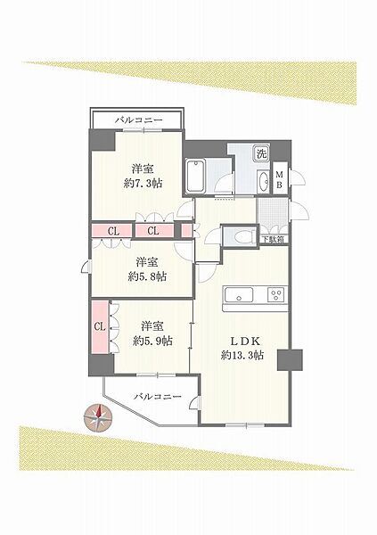 間取りを拡大表示