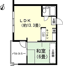 間取図画像 1LDK