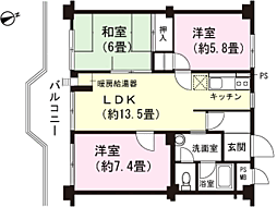 間取図画像 3LDK
