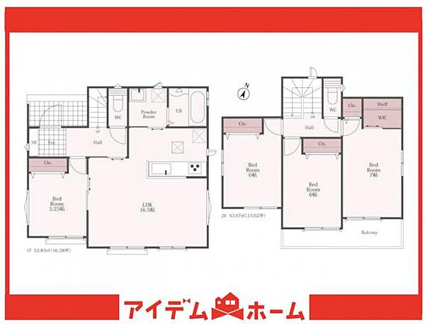 間取りを拡大表示