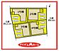 間取り：1号棟　配置図