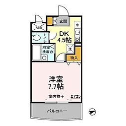 間取図画像 1DK