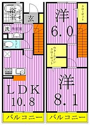 クレストフォーチュンB 2階