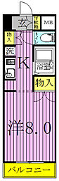 高野山第一ビル 1Kの間取図画像