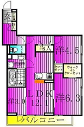b-kubus(ビークブス) 3LDKの間取図画像
