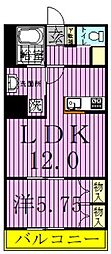 プレステージヤツ 1LDKの間取図画像