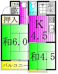 グリーンハウス 2階/-