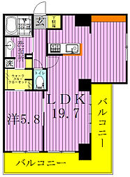 VESTA 1LDKの間取図画像