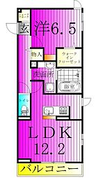 CASADOS 1LDKの間取図画像