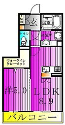 アリエッタ 1LDKの間取図画像
