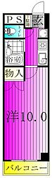 クレストガーデン野田 1Kの間取図画像