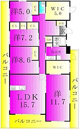 アルカンシエル 6階