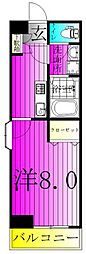 ロイヤルハウス 1Kの間取図画像