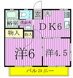 柏パークハイムB棟 2階