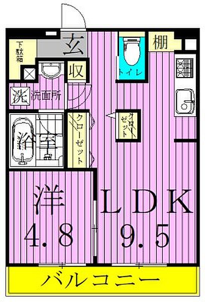 ART RESIDENCE IN KASHIWA-no-HA 103｜千葉県柏市若柴(賃貸マンション1LDK・1階・41.10㎡)の写真 その2