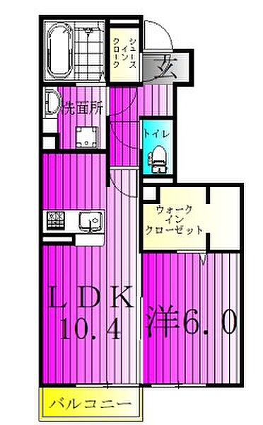 ペアージュ　II 102｜千葉県白井市根(賃貸アパート1LDK・1階・46.27㎡)の写真 その2