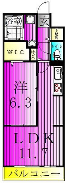 サードコート 105｜千葉県流山市東初石４丁目(賃貸アパート1LDK・1階・42.59㎡)の写真 その2