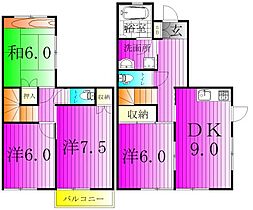 旭ルーミー青山台10番館 101 ｜ 千葉県我孫子市青山台２丁目23-5（賃貸テラスハウス4DK・--・83.00㎡） その2