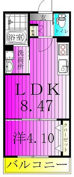 グランパラディソ 303｜千葉県柏市豊四季(賃貸アパート1LDK・3階・30.32㎡)の写真 その2