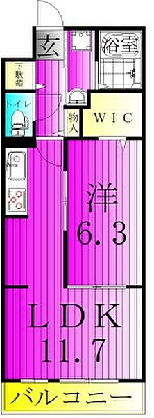 サードコート 104｜千葉県流山市東初石４丁目(賃貸アパート1LDK・1階・42.59㎡)の写真 その2