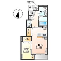 エルフォルク 102 ｜ 千葉県柏市松ケ崎1197番7.78(未定)（賃貸アパート1LDK・1階・38.84㎡） その2