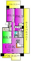 サンパセオ新柏E号館 806 ｜ 千葉県柏市新柏１丁目12-1（賃貸マンション3LDK・8階・71.67㎡） その2