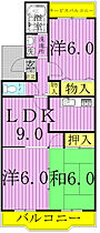 パールメゾン柏 102 ｜ 千葉県柏市西原６丁目2-10（賃貸マンション3LDK・1階・60.40㎡） その2