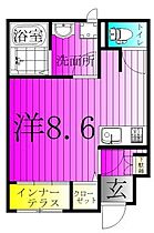 エルミタージュII 103 ｜ 千葉県柏市若柴1-8（賃貸アパート1R・1階・26.78㎡） その2