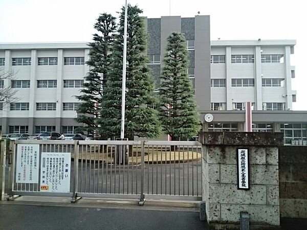 画像15:茨城県立結城第二高等学校まで550m