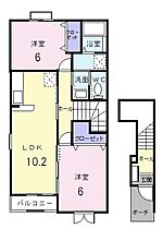 マリヨ　カーサA 201 ｜ 栃木県佐野市鉢木町11番16号（賃貸アパート2LDK・2階・57.02㎡） その2