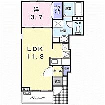 プラシードC 101 ｜ 栃木県佐野市植野町2005-14（賃貸アパート1LDK・1階・37.13㎡） その2