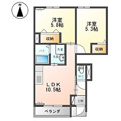 物件の間取り