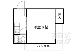 グリーンピア大枝 1Kの間取図画像